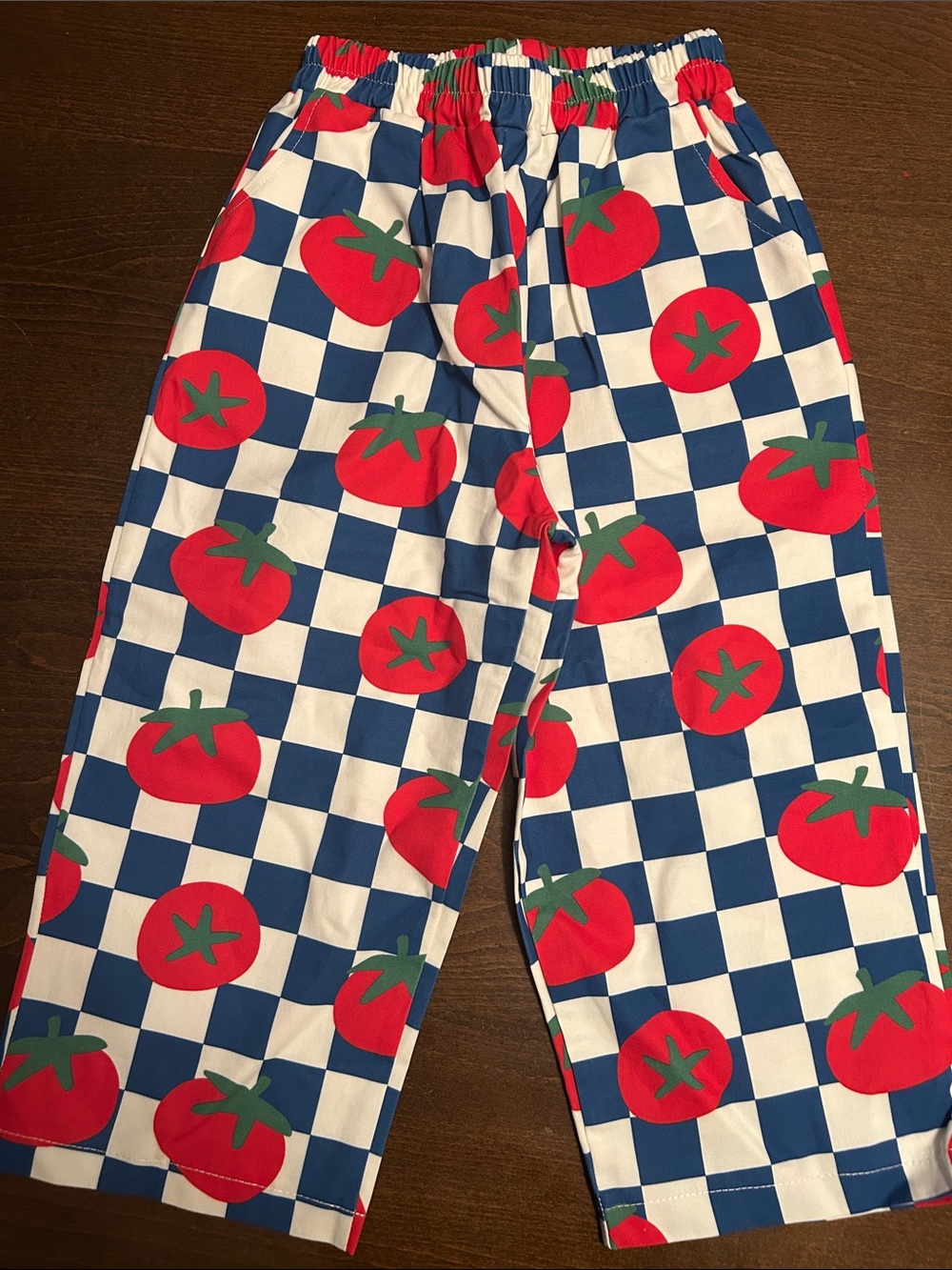 Tomato Print Pull-On Pants